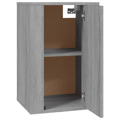 Seinäkiinnitettävät TV-tasot 2 kpl harmaa Sonoma 40x34,5x60 cm