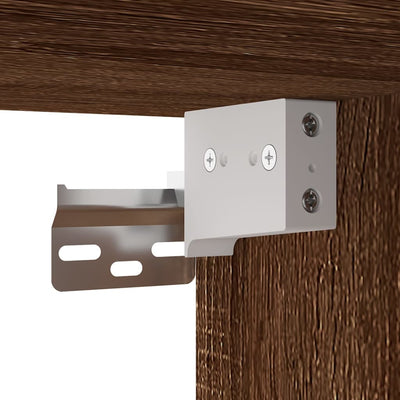 Ruskea seinäkiinnitettävä tv-taso Robt 40x34,5x60cm