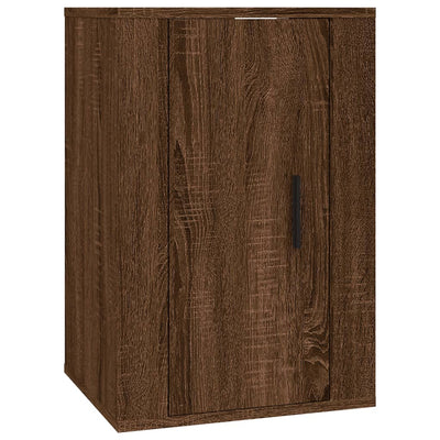 Seinäkiinnitettävät TV-tasot 2 kpl ruskea tammi 40x34,5x60 cm