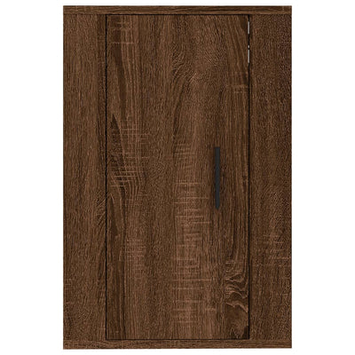 Seinäkiinnitettävät TV-tasot 2 kpl ruskea tammi 40x34,5x60 cm