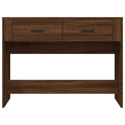 Konsolipöytä ruskea tammi 100x39x75 cm tekninen puu