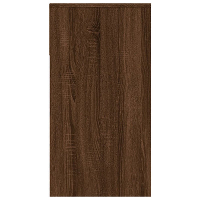Konsolipöytä ruskea tammi 100x39x75 cm tekninen puu