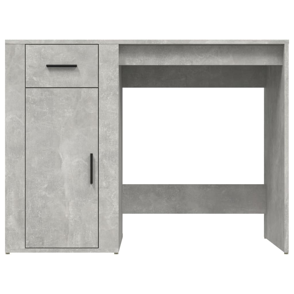 Betoninharmaa työpöytä Margareth 100x49x75cm (puinen)