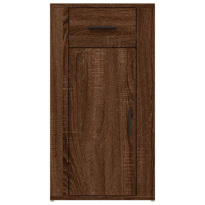Pöytäkaappi ruskea tammi 40x49x75 cm tekninen puu