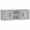 TV-taso betoninharmaa 100x31,5x35 cm tekninen puu