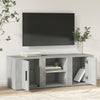 TV-taso betoninharmaa 100x31,5x35 cm tekninen puu