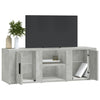 TV-taso betoninharmaa 100x31,5x35 cm tekninen puu