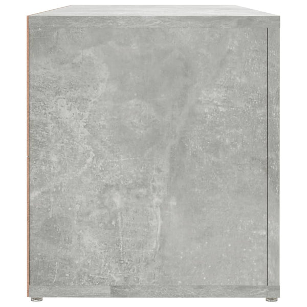 TV-taso betoninharmaa 100x31,5x35 cm tekninen puu