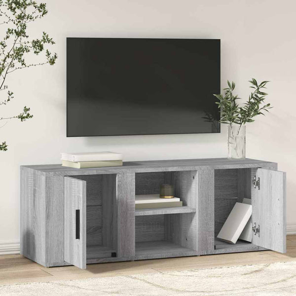 TV-taso harmaa Sonoma 100x31,5x35 cm tekninen puu
