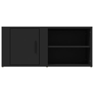 Seinäkaapit 2 kpl musta 80x31,5x36 cm tekninen puu