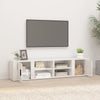 TV-tasot 2 kpl korkeakiilto valk. 80x31,5x36 cm tekninen puu