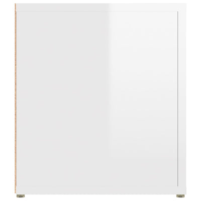TV-tasot 2 kpl korkeakiilto valk. 80x31,5x36 cm tekninen puu