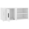 TV-tasot 2 kpl korkeakiilto valk. 80x31,5x36 cm tekninen puu