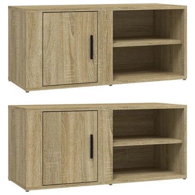 Seinäkaapit 2 kpl Sonoma-tammi 80x31,5x36 cm tekninen puu
