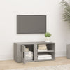 TV-taso betoninharmaa 80x31,5x36 cm tekninen puu