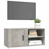 TV-taso betoninharmaa 80x31,5x36 cm tekninen puu