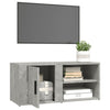 TV-taso betoninharmaa 80x31,5x36 cm tekninen puu