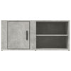 TV-taso betoninharmaa 80x31,5x36 cm tekninen puu