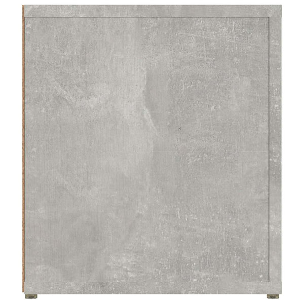 TV-taso betoninharmaa 80x31,5x36 cm tekninen puu