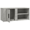 TV-taso betoninharmaa 80x31,5x36 cm tekninen puu
