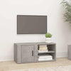 TV-taso betoninharmaa 80x31,5x36 cm tekninen puu