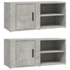 Seinäkaapit 2 kpl betoninharmaa 80x31,5x36 cm tekninen puu