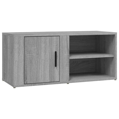 TV-taso harmaa Sonoma 80x31,5x36 cm tekninen puu