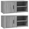 TV-tasot 2 kpl harmaa Sonoma 80x31,5x36 cm lastulevy