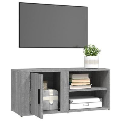TV-tasot 2 kpl harmaa Sonoma 80x31,5x36 cm lastulevy