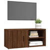 TV-taso ruskea tammi 80x31,5x36 cm tekninen puu
