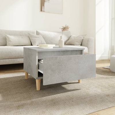 Sivupöydät 2 kpl betoninharmaa 50x46x35 cm tekninen puu