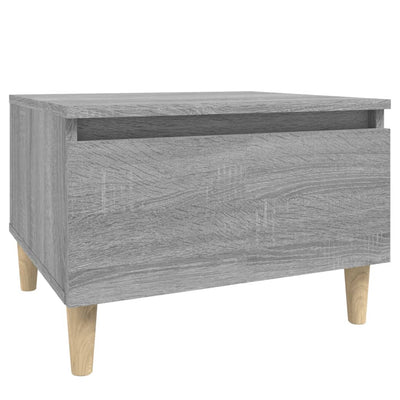Sivupöydät 2 kpl harmaa Sonoma 50x46x35 cm tekninen puu