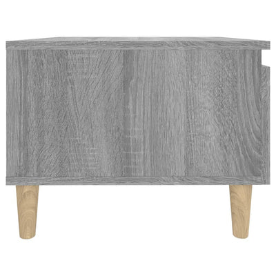 Sivupöydät 2 kpl harmaa Sonoma 50x46x35 cm tekninen puu