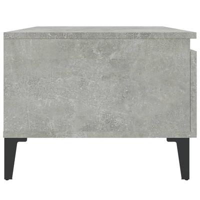 Sivupöydät 2 kpl betoninharmaa 50x46x35 cm tekninen puu