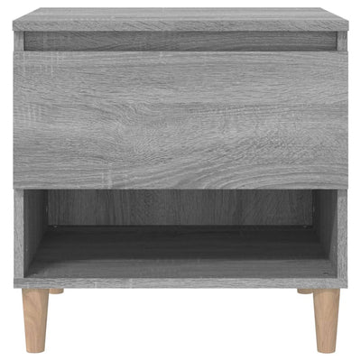 Yöpöydät 2 kpl harmaa Sonoma 50x46x50 cm tekninen puu