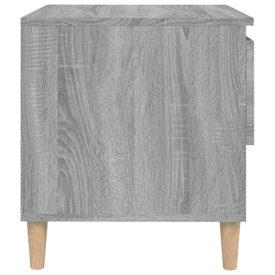 Yöpöydät 2 kpl harmaa Sonoma 50x46x50 cm tekninen puu