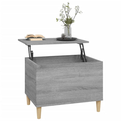 Sohvapöytä harmaa Sonoma 60x44,5x45 cm tekninen puu