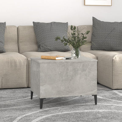 Sohvapöytä betoninharmaa 60x44,5x45 cm tekninen puu