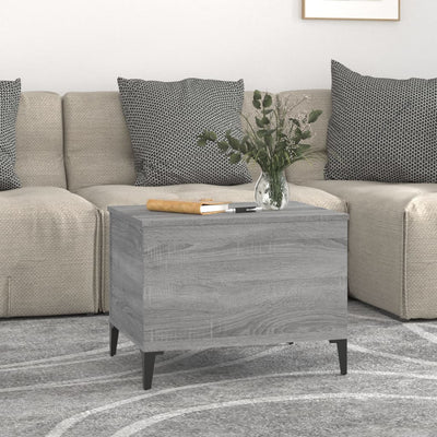 Sohvapöytä harmaa Sonoma 60x44,5x45 cm tekninen puu
