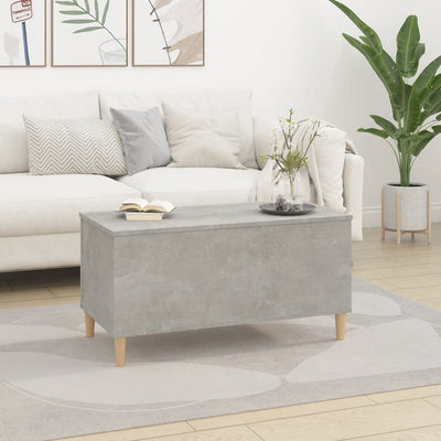 Sohvapöytä betoninharmaa 90x44,5x45 cm tekninen puu
