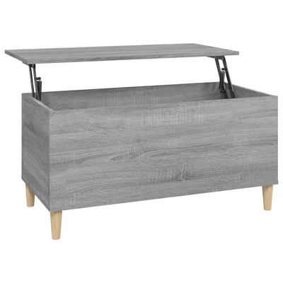Sohvapöytä harmaa Sonoma 90x44,5x45 cm tekninen puu