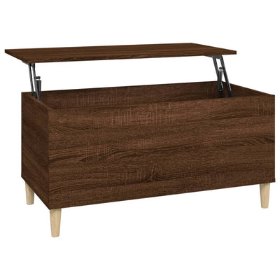 Sohvapöytä ruskea tammi 90x44,5x45 cm tekninen puu