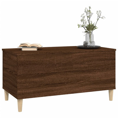 Sohvapöytä ruskea tammi 90x44,5x45 cm tekninen puu
