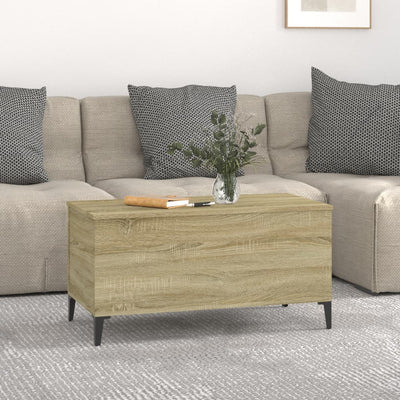 Sohvapöytä Sonoma-tammi 90x44,5x45 cm tekninen puu