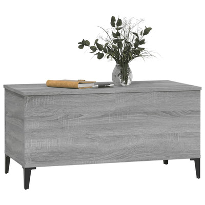 Sohvapöytä harmaa Sonoma 90x44,5x45 cm tekninen puu