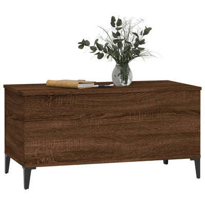 Sohvapöytä ruskea tammi 90x44,5x45 cm tekninen puu