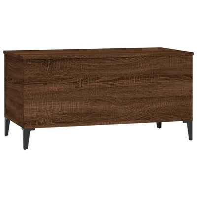 Sohvapöytä ruskea tammi 90x44,5x45 cm tekninen puu