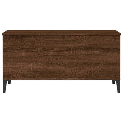 Sohvapöytä ruskea tammi 90x44,5x45 cm tekninen puu