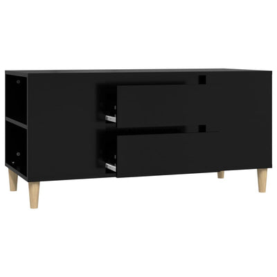 TV-taso musta 102x44,5x50 cm tekninen puu