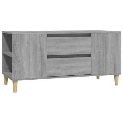 TV-taso harmaa Sonoma 102x44,5x50 cm tekninen puu